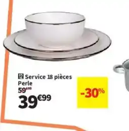 Conforama Service 18 pièces Perle offre