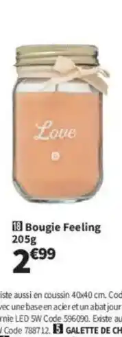 Conforama Bougie Feeling offre