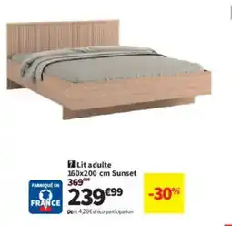 Conforama Lit adulte Sunset offre