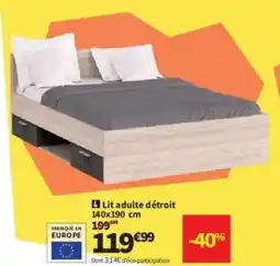 Conforama Lit adulte détroit offre