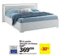 Conforama Lit adulte Glossy offre