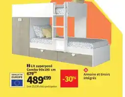 Conforama Lit superposé Combo offre