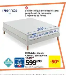 Conforama MERINOS Matelas Mamie Cherry 2 offre