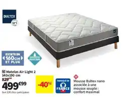 Conforama BULTEX Mousse Air Light 2 offre
