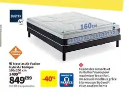 Conforama BULTEX Matelas Air Fusion Hybride Tonique offre