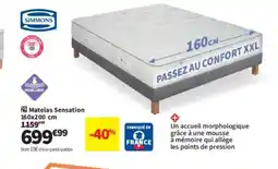 Conforama SIMMONS Matelas Sensation offre