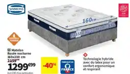Conforama Matelas Rosée nocturne offre