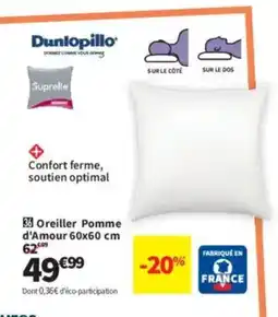 Conforama DUNLOPILLOOreiller Pomme d'Amour offre