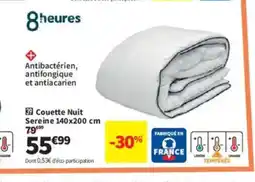 Conforama Couette Nuit Sereine offre