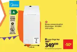 Conforama MIDEA Lave-linge top offre