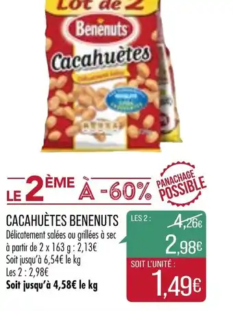 Match Cacahuètes benenuts offre