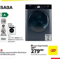 Conforama SABA Lave-linge frontal offre