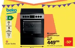 Conforama BEKO Cuisinière vitrocéramique offre