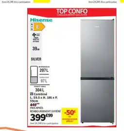 Conforama HISENSE Combiné offre