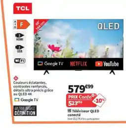 Conforama TCL Téléviseur QLED conecté offre