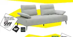 Conforama Canapé 3 places relax avec dossiers avance/recule Smith offre