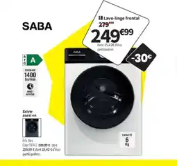 Conforama SABA Lave-linge frontal offre