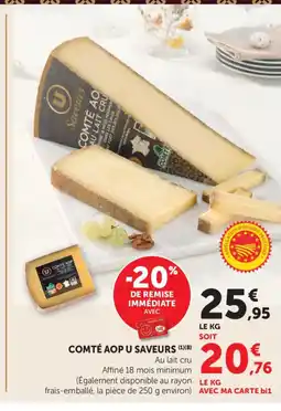 Maximarché Comté aop u saveurs offre
