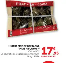 Maximarché PRAT AR COUM Huitre fine de bretagne offre