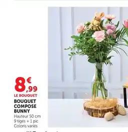 Maximarché Bouquet compose bunny offre