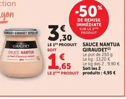 Maximarché GIRAUDET Sauce nantua offre