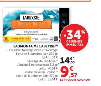 Maximarché LABEYRIE Saumon fume offre