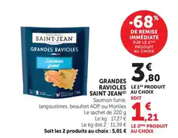 Maximarché SAINT-JEAN Grandes ravioles offre