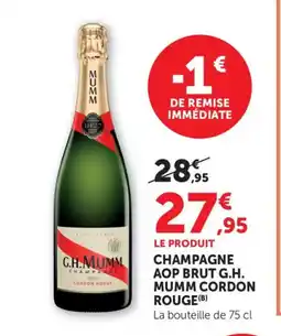 Maximarché Champagne aop brut g.h. mumm cordon rouge offre