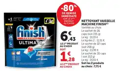 Maximarché FINISH Nettoyant vaisselle machine offre