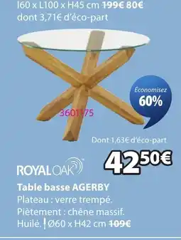 JYSK AGERBY Table basse offre