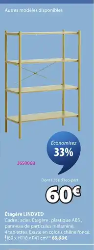 JYSK LINDVED Étagère offre