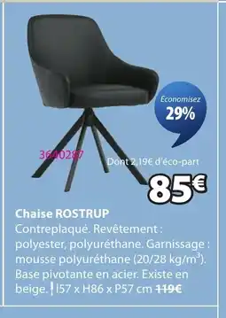 JYSK ROSTRUP Chaise offre