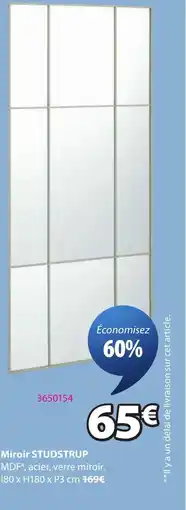 JYSK STUDSTRUP Miroir offre