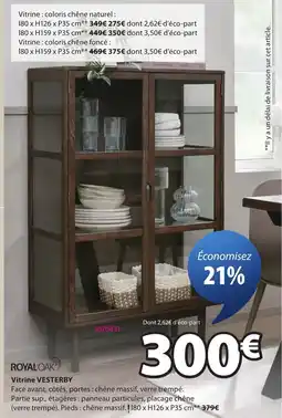 JYSK VESTERBY Vitrine offre