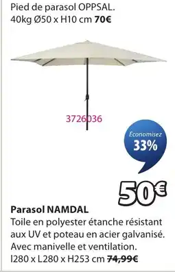 JYSK NAMDAL Parasol offre