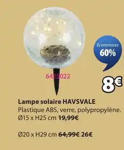 JYSK HAVSVALE Lampe solaire offre