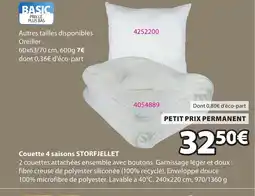 JYSK STORFJELLET Couette 4 saisons offre