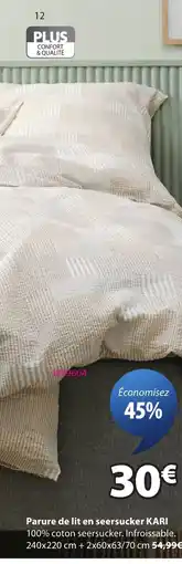 JYSK KARI Parure de lit en seersucker offre