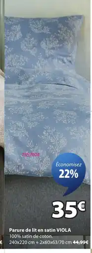 JYSK VIOLA Parure de lit en satin offre