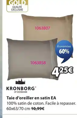 JYSK EA Taie d'oreiller en satin offre