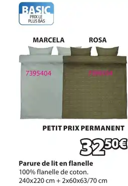 JYSK Parure de lit en flanelle offre