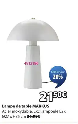 JYSK MARKUS Lampe de table offre