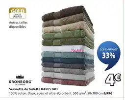 JYSK KARLSTAD Serviette de toilette offre