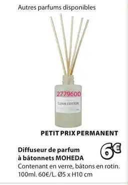 JYSK MOHEDA Diffuseur de parfum à bâtonnets offre