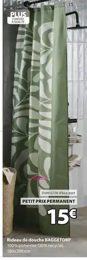 JYSK BAGGETORP Rideau de douche offre