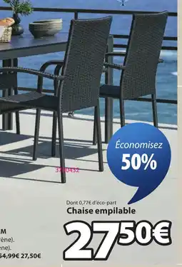 JYSK Chaise empilable offre