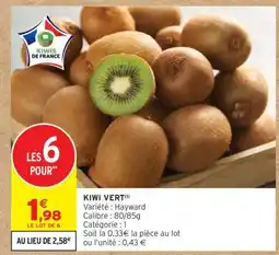 Intermarché Kiwi Vert offre