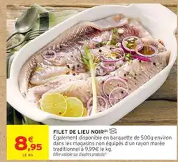 Intermarché Filet De Lieu Noir offre