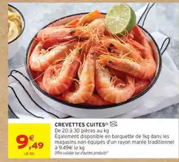 Intermarché CREVETTES CUITES offre