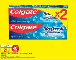 Intermarché DENTIFRICE MAX FRESH ULTRA CRISTAUX FRAÎCHEUR offre